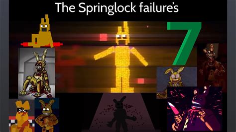 Every Springlock Failure Part Fnaf Compilation Youtube