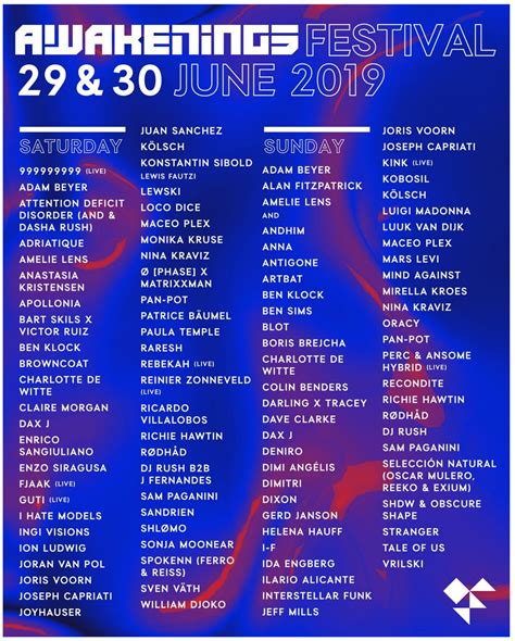 Awakenings Festival Releases Stacked Lineup for 2019 Edition | EDM Identity