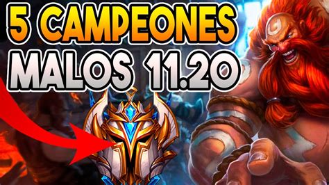 Peores Campeones Del Parche Guia Lol Youtube