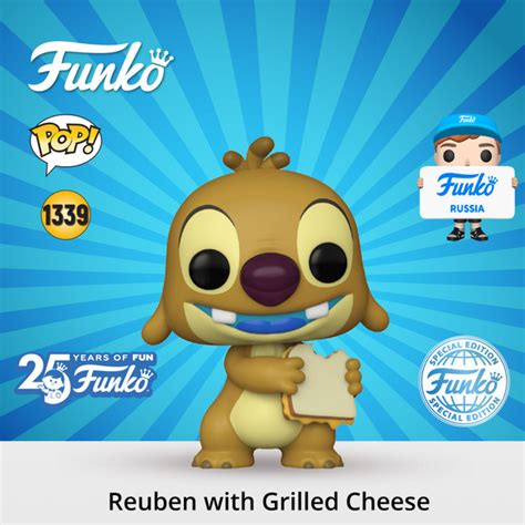 Funko Pop Disney Lilo Stitch Reuben With Grilled Cheese Exc