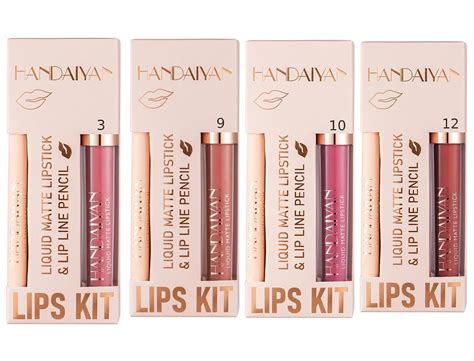 Buy Handaiyan Lip Liner And Liquid Matte Lipstick Set Nude Velvety