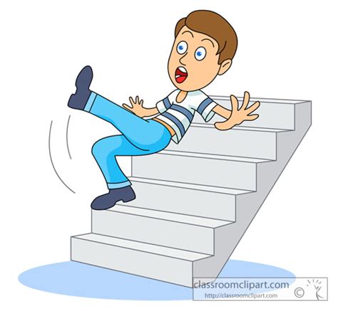 falling down from stairs - Clip Art Library