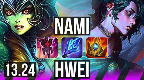 NAMI Lucian Vs HWEI Ezreal SUP 0 1 26 Rank 4 Nami KR