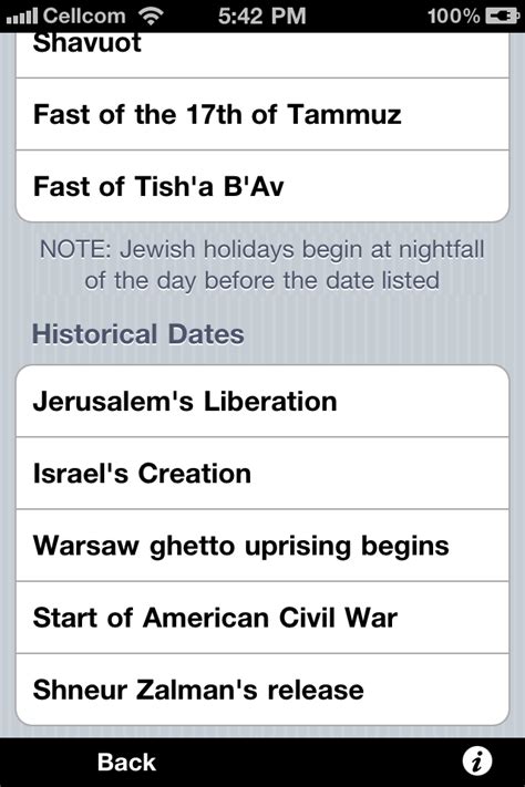 Hebrew Calendar Converter Utilities Reference free app for iPhone, iPad ...