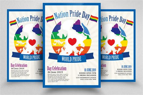 Lgbt Pride Flyer Template 268537 Flyers Design Bundles