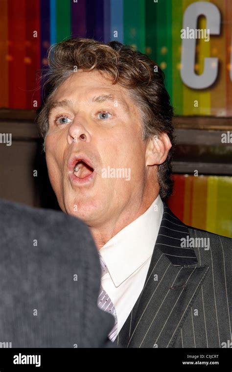 David Hasselhoff Opening Night Of The Classic Broadway Musical Finian S Rainbow Held At The St