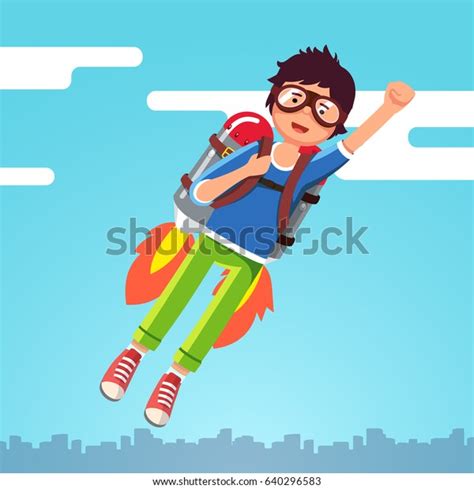 Kids Flying High Over 4257 Royalty Free Licensable Stock