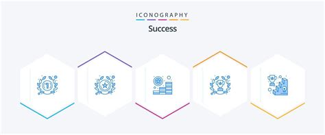 sucesso  pacote de icones azuis incluindo sucesso sucesso moedas