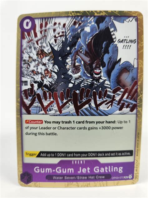 Gum Gum Jet Gatling Event Op03 072 One Piece Tcg Pop Pursuit Collectibles