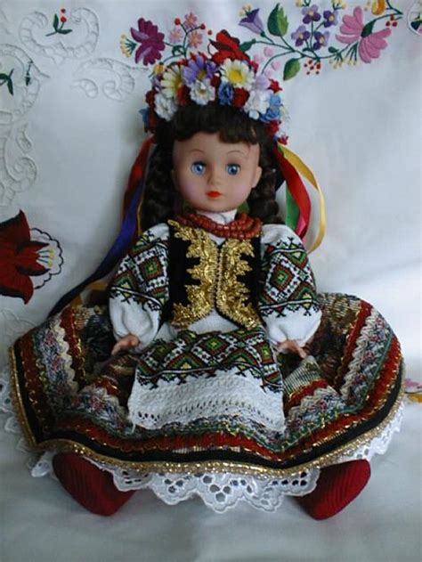 Ukrainian Dolls With Handmade Embroidered Costumes