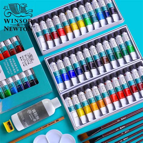 Winsor Newton Conjunto Profissional De Tintas Acr Licas Tintas T Xteis