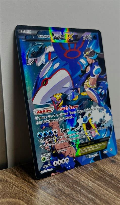 Team Aqua S Kyogre Ex Full Art Double Crisis Pok Mon Super