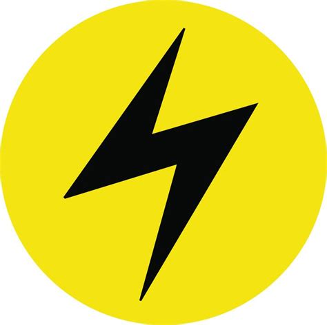 Electric Energy Card Vector Symbol