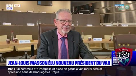 Jean Louis Masson élu président du Département du Var