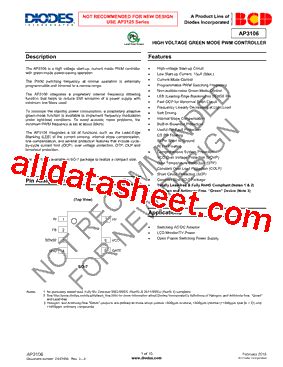 Ap Datasheet Pdf Diodes Incorporated