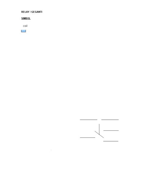 The Symbol and Diagram of Relay | PDF