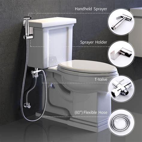 Handheld Bidet Toilet Sprayer, YECO Premium Stainless Steel Diaper