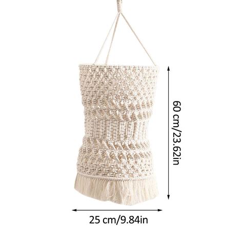 Bohemian Handgemaakte Geweven Lampenkap Macrame Mu Grandado