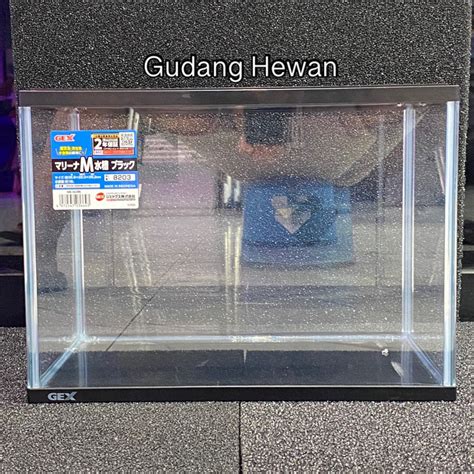 Jual GOJEK GEX M AQUARIUM 36x22x26 CM AQUARIUM IKAN HIAS HITAM