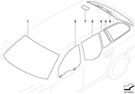 Original BMW Seitenscheibe grün Tür hinten rechts 5er F07 HUBAUER Shop de