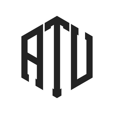 Premium Vector Atu Logo Design Initial Letter Atu Monogram Logo Using