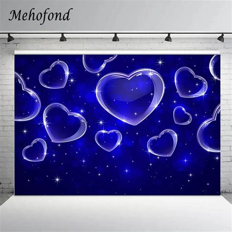 Mehofond Red Green Purple Blue Heart Early S Photography Backdrop