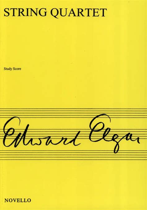 String Quartet Op 83 Study Score Von Edward Elgar Im Stretta Noten