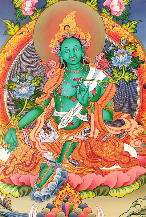 Green Tara Green Tara Buddhist Art Buddhist Art Drawing