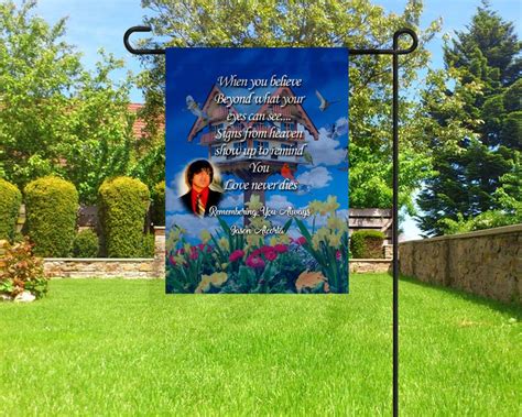 Personalized Memorial Garden Flag Photo in Memory of Flag - Etsy