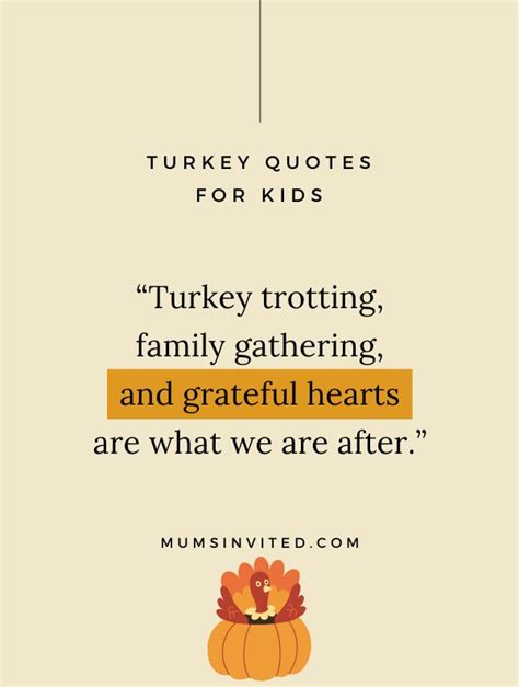 57 Cute Turkey Quotes And Sayings For Kids Images 2024 Mums Invited