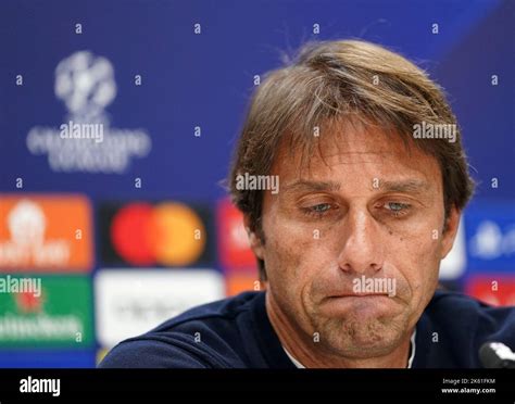 Tottenham Hotspur Manager Antonio Conte During The Press Conference At