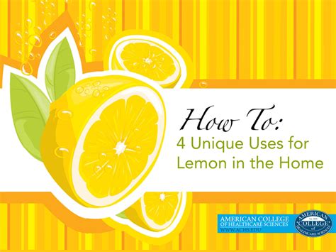 How To: 4 Unique Uses for Lemon in the Home