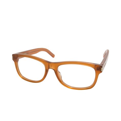 Saint Laurent Eyeglass Frames Light Brown Designer Optical