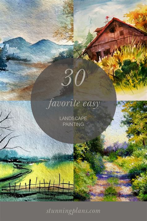 30 Favorite Easy Landscape Painting - Home, Family, Style and Art Ideas