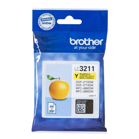 Tinteiro Original Brother LC 3211Y Amarelo UDI Universo da Informática