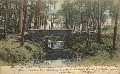 Hamilton Park Waterbury Ct Postcard