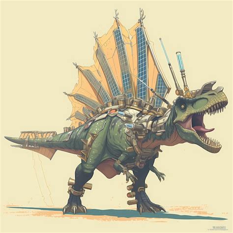 Premium Photo Enchanting Steampunk Spinosaurus Unleash Your Imagination