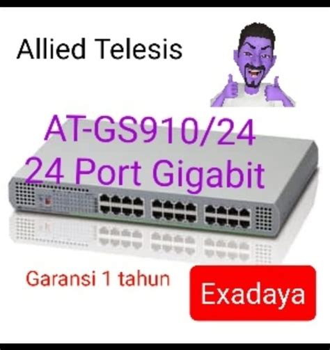 Jual Allied Telesis AT GS910 24 24 Port Gigabit Unmanaged Switch Di