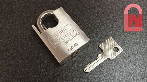 Burg Wachter Delta 660 40 Padlock Picked YouTube