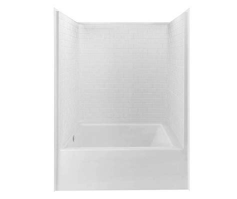 G Ts Stm X Acrylx Alcove One Piece Tub Shower With Right