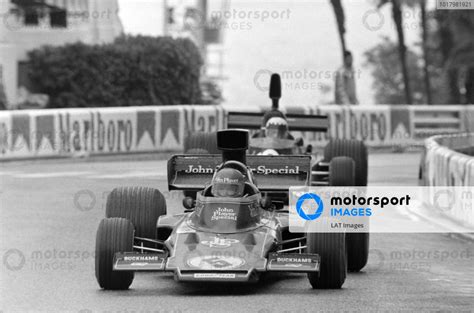 Ronnie Peterson Lotus E Ford Leads Tom Pryce Shadow Dn Ford