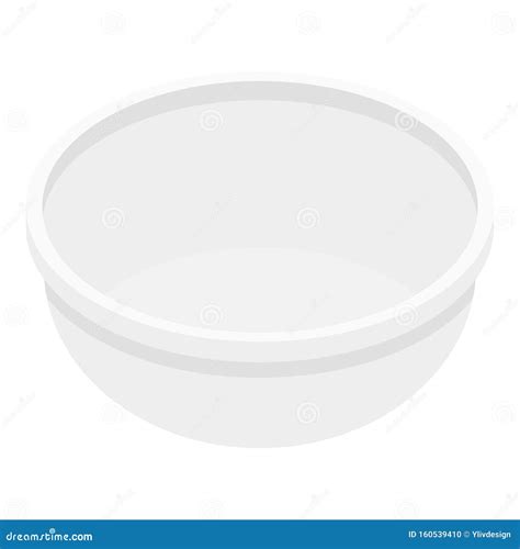 Round Lunchbox Icon Isometric Style Stock Vector Illustration Of