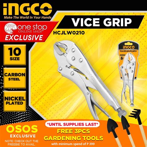 In Stock Plier Industrial Vise Jaw Grip Vice Ingco Grade Osos Curved