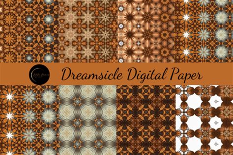 Dreamsicle Digital Paper Graphic By BElux Business Brand Creative Fabrica