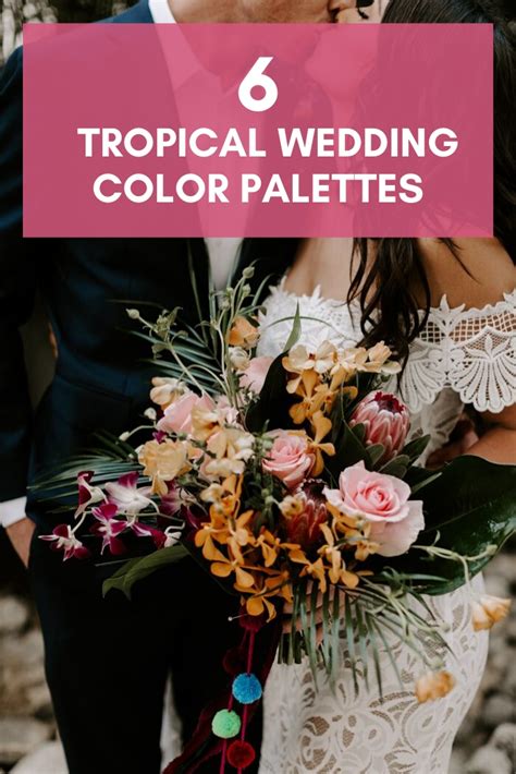 6 Island Inspired Tropical Wedding Color Palettes Artofit