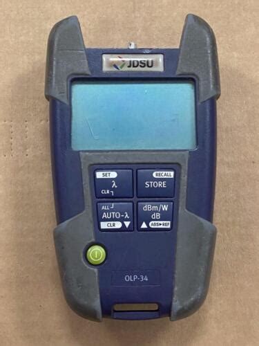 JDSU OLP 34 2302 01 SMARTPOCKET OPTICAL POWER METER USED EBay