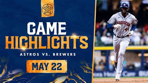 Astros Vs Brewers Game Highlights Mlb Highlights Youtube