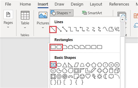 Shapes in ASP.NET CORE Document Editor Component