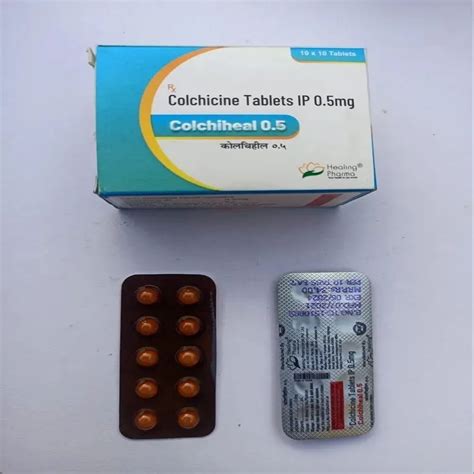 Colchiheal Colchicine Tablets Mg At Rs Stripe Colchicine