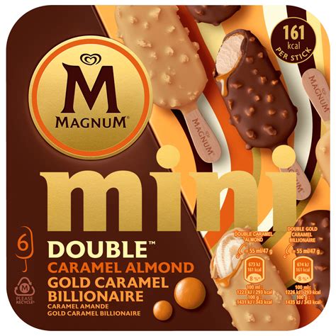 Magnum Eis Mini Double Caramell Almond Gold Caramell Billionaire